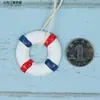 Decoración DIY Mediterránea Colgantes Pequeños Mini Decoraciones de Pared Creativas Accesorios Hechos a Mano Flotador de Pesca Ancla Adornos Colgantes para Jardín de Infancia