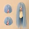 Peluca para Muñeca BJD, Cabello Largo Recto Suave Tipo Seda con Flequillo Largo, Cabello Personalizable para Muñecas de 346 Puntos, Accesorio para Vestir