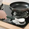 Escova para Panelas para Cozinha Doméstica, Ferramenta Mágica para Lavar Panelas e Louças, Escova de Cabo Longo para Limpar Gordura e Remover Manchas