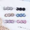 Nuevo no tejido flor de pedrería drenaje largo Parche de Flor de Diamante accesorios creativos para el cabello accesorios para horquilla pegatinas de pedrería de color