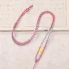 Atacado Novo Estilo Chinês Padrão de Onda Cor Mista Pingente de Colar Corda DIY Artesanal Trançado Pingente de Jade Corda para Pendurar Corrente de Suéter Corrente para Clavícula