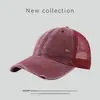 Gorra de Béisbol de Algodón Lavado Vintage con Visera Transpirable de Malla para Mujeres y Hombres, Sombrero para el Sol para Verano