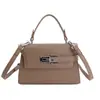 Bolso Pequeño de Alta Gama con Patrón de Lichi para Mujer 2026 Nueva Moda Versátil Bolso Cruzado Exquisito Super Popular Bolso de Mano Bolso Cuadrado Pequeño
