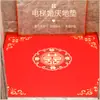 Alfombra gruesa festiva roja para elevador, lavable, para bodas, recién casados, uso comercial, alfombra de suelo de hotel, resistente a la suciedad y al desgaste