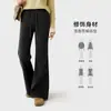 Calça Boca de Sino Preta de Cintura Alta com Efeito Emagrecedor, Novo Estilo 2026, Valoriza as Pernas, Versátil, Fashion, Para o Dia a Dia, Outono