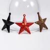 Pingente de estrela de cinco pontas banhado a ouro Pingente de estrela corrente para celular chaveiro Decoração tridimensional material Acessórios para joias DIY