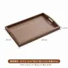 Caja de almacenamiento de escritorio sólida de madera de nogal personalizada, caja organizadora con compartimentos de madera, bandeja de almacenamiento para cosméticos y artículos varios del hogar