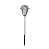 Lámpara solar de césped con burbujas de vidrio y bombilla de tungsteno de imitación, ideal para iluminación de jardín exterior.