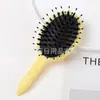 Peine de Masaje de Cerdas de Jabalí para Niños Transfronterizo Estilo Macarrón Peine para el Cabello Peine Alisador Peine de Masaje Esponjoso Peine de Cojín de Aire