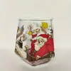 Regalos de Navidad transfronterizos 2024 alto valor de color taza creativa muñeco de nieve de Navidad vidrio alta temperatura Amazon