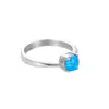 Anillo de Acero Inoxidable para Mujer, No se Desvanece, Lujo Ligero, Anillo de Ópalo de Gama Alta, Personalizado con Muestras, Gran Cantidad, Precio Excelente, Fabricante de Origen