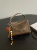 Bolso de axila con estampado de leopardo y ante transfronterizo para mujer, nuevo bolso de hombro de nicho de lujo ligero 2026, bolso cruzado, bolso de mujer más vendido