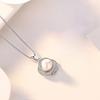 Novo Pingente de Rosa em Prata de Lei s925 Colar de Pérolas Mori Feminino Corrente de Colar Simples Versátil Presente de Dia das Mães