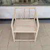 Poltrona Antiga de Madeira Maciça Estilo Chinês Carvalho Branco, Cadeira Chapéu Oficial Branca, Cadeira de Jantar, Cadeira de Escritório, Cadeira com Encosto, Cadeira Tai Shi
