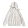 Outono e inverno Novo suéter com capuz masculino algodão chinês suéter de puxar para casais fleece super macio forrado suéter grosso cor sólida atacado