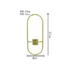 Ventas Directas de Fábrica Decoración para el Hogar Maceta Suculenta Hidropónica Metal Colgante Flor Artificial Soporte Portátil Portavelas Colgante de Pared