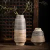 Jarrón de Cerámica Hecho a Mano Jingdezhen, Adorno Decorativo de Alta Gama para Sala de Estar y Estudio, Arreglo Floral Artístico, Maceta de Cerámica Gruesa Hidropónica