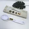 Balanza para mascotas domésticas báscula medidora electrónica cuchara báscula mini báscula electrónica báscula manual para lotes báscula de cuchara de mano báscula para comida de perro de 500g