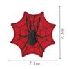 Bordado de Aranha Vermelha em Tecido Patch Bordado Alfanumérico Decorativo Patch Bordado em Computador Acessórios para Roupas