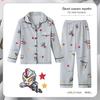 Comércio exterior primavera e outono pijama infantil fofo desenho animado doce solto fino médio e grande infantil para casa usar fábrica atacado