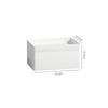 Caja de Almacenamiento de Escritorio con Tapa, a Prueba de Polvo, Caja de Almacenamiento Clasificada, Apilable, Gran Capacidad, Caja de Almacenamiento Multifuncional para Oficina