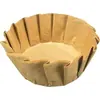 Forminha de papel para bolo basco, de grau alimentício, resistente a altas temperaturas, base redonda antiaderente para queijo, forma descartável para assar pão