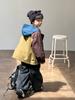 Chaqueta de Montaña a Prueba de Agua, Viento y Suciedad para Niños Aimobeibei, Estilo Exterior con Bloques de Color para Niños y Niñas, Tallas Mediana y Grande para Niños, Cortavientos con Capucha de Moda Otoño 2025