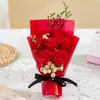 Mini Ramo Día de la Madre 7 Rosas de Hielo Azul Congelado Ramo de Jabón Flores Secas Gestapa para Regalo de Novia y Esposa