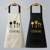 Delantal de cocina para mujer, moderno, impermeable y a prueba de aceite, estilo japonés, bonito, conjunto de ropa de trabajo con logotipo