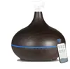 Umidificador Ultrassônico Grão de Madeira Colorido com Controle Remoto Máquina de Aromaterapia com Óleos Essenciais Essencial para Casa Escritório Quarto Difusor Grande de Cebola