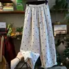 Pantalones casuales de algodón y lino con lunares retro, ropa para mujer de talla grande, nueva colección 2026, corte holgado, versátiles, de pierna ancha, corte recto, modernos
