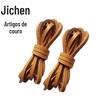 Cadarços Quadrados de Couro de Vaca 4*2mm Marrom para Sapatos e Botas Tiras Resistentes ao Desgaste Cadarços Individuais Cadarços Casuais