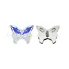 Unha de orelha de borboleta de titânio F136 com zircônia, unha de tragus, unha de lábio, implante de dente interno, joia para piercing de liga de titânio G23, unha de orelha