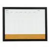 Pizarra Blanca Combinada con Corcho YW Calendario Personalizado Versión Amazon Tablero Planificador Semanal Hogar Impreso Bloc de Notas Magnético