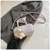 Bolso Cruzado Estampado de Lunares Estilo Coreano Bolso de Mano Fresco Dulce Bolso de Bolos Bolso de Hombro de Moda Personalidad Nicho ins