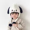 Gorra de aviador piloto de invierno para niños mayores, a prueba de viento para exteriores, otoño e invierno, protección para las orejas con forro polar, cálida para niñas