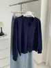 Cárdigan de punto de alto recuento, alta densidad y tacto suave con cuello con muescas, diseñado para mujer, perfecto para otoño e invierno, ofreciendo un look suave y juvenil con adornos tridimensionales