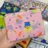 Sacola de compras de desenho animado 210D poliéster grande dois em um dobrável portátil