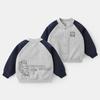 Jaqueta de Baseball Estilo College para Meninos Outono 2026 Nova Primavera e Outono Roupa Infantil Tendência para Meninos Top