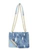 Moda Jeans Design Tendência Casual Novo 2025 Corrente Simples Ombro High-end Estilo Western Bolsa Feminina Pequena Quadrada