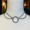 Comercio Exterior Transfronterizo Amazon Collar Clavícula Doble Capa Anillo Tórico Alternativo Estilo Punk Gótico Joyería Fabricante