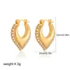 Pendientes Geométricos Irregulares de Oro de 18 Quilates con Diamantes Transfronterizos Europeos y Americanos Pendientes de Circonita Pendientes de Corazón con Nácar Pendientes de Gota de Aceite
