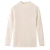 Suéter de cachemira para niños, suave y cálido, tejido ajustado para niños, suéter de cachemira tipo pullover para niñas, camiseta interior