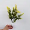 Ramo Artificial de Hierba de Espuma de 5 Ramas Lavanda Decoración de Boda para el Hogar Flores Artificiales Flores de Espuma Flores Decorativas de Plástico de Malta