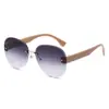 Nuevas Gafas de Sol Sin Marco Cortadas al Borde Transfronterizas Estilo Y2K Milenio para Hombres y Mujeres, Modernas y Geniales, Gafas de Sol Protectoras UV400 para Exteriores