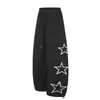 Calça cargo de cinco pontas com múltiplos bolsos para homens, design trendy high street, calça larga solta oversized