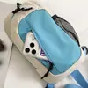 Bolsa de pecho de alto valor estilo coreano color blocking ins moderna personalizada para ir al trabajo, viajes casuales, ciclismo, un compartimento, bandolera