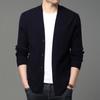 Mantsbo Primavera y Otoño Nuevo Cardigan de Punto Casual Estilo Coreano para Hombre Joven y de Mediana Edad Top de Moda Puro