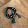 Pulsera Nueva de Madera con Cuentas Estilo Chino Antiguo, Lujo Ligero y Sensación de Alta Gama, Joyería de Moda y Temperamento Sencillo al por Mayor
