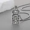 Colar Pixiu Vintage Dupla Face para Homens, Estilo Étnico Moderno, Corrente para Clavícula Atrai-Riqueza, Pingente da Moda Hip-Hop para Homens